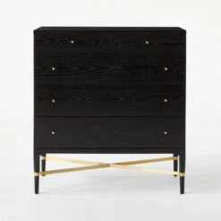 Connoisseur 5-Drawer Black Oak Wood Dresser Model 1003 -Home Furnishings Store ConnoisseurDresserSOSSS21