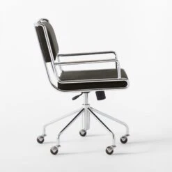 Court Black Vegan Leather Office Chair -Home Furnishings Store CourtBlackOfficeChairSDSSS22