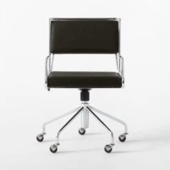 Court Black Vegan Leather Office Chair -Home Furnishings Store CourtBlackOfficeChairSOSSS22
