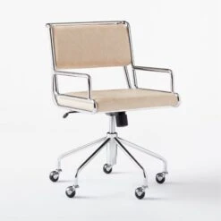 Court Pearl Vegan Leather Office Chair -Home Furnishings Store CourtOfficeChair3QSSS21