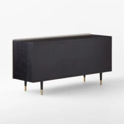 Crimped 4-Drawer White Oak Wood Dresser -Home Furnishings Store CrimpedWhiteLowDresser3QBSSF21