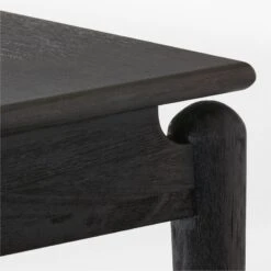Crowley Black Wood Dining Table -Home Furnishings Store CrowleyTpdLegDiningTableAVSSS23