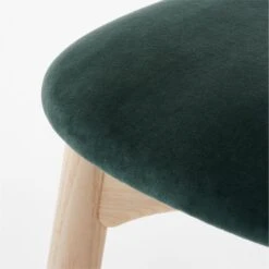 Crown Blue/Green Velvet And Wood Dining Chair -Home Furnishings Store CrownWoodNVelvetChairAVSSF22