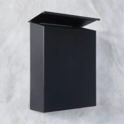 Damon Black Vertical Mailbox -Home Furnishings Store DamonVrtBlackMailboxAV2SHF22