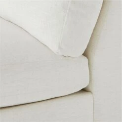 Decker 3-Piece L-Shaped White Performance Fabric Sectional Sofa -Home Furnishings Store DeckerArmlessLvstNmdSnowAVF20