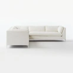 Decker 3-Piece L-Shaped White Performance Fabric Sectional Sofa -Home Furnishings Store DeckerSctLASfCnChrRASfSnwSDF20