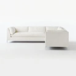 Decker 3-Piece L-Shaped White Performance Fabric Sectional Sofa -Home Furnishings Store DeckerSctLASfCnChrRASfSnwSOF20