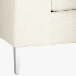 Decker 3-Piece L-Shaped White Performance Fabric Sectional Sofa -Home Furnishings Store DeckerSnowAVF19