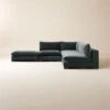 Deseo 4-Piece Modular Charcoal Grey Performance Velvet Sectional Sofa With Loveseat 1 Deseo 4-Piece Modular Charcoal Grey Performance Velvet Sectional Sofa With Loveseat -Home Furnishings Store Deseo4PcChcVltAptSctSofaSHF23