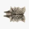 Distressed Faux Zebra Hide Area Rug 5'x8' 1 Distressed Faux Zebra Hide Area Rug 5'x8' -Home Furnishings Store DistressedFauxZebraHide5x8S19