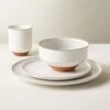 Dolce 4-Piece White Dinnerware Set With Soup Bowl