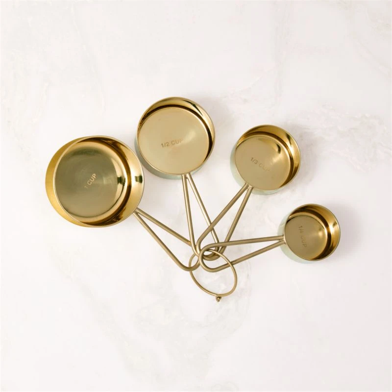 Dose Champagne Gold Measuring Cups 3 Dose Champagne Gold Measuring Cups
