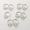 Polished Nickel Curtain Rings Set Of 9 -Home Furnishings Store DraperyRingsPlshdNickelS9AVSHF21