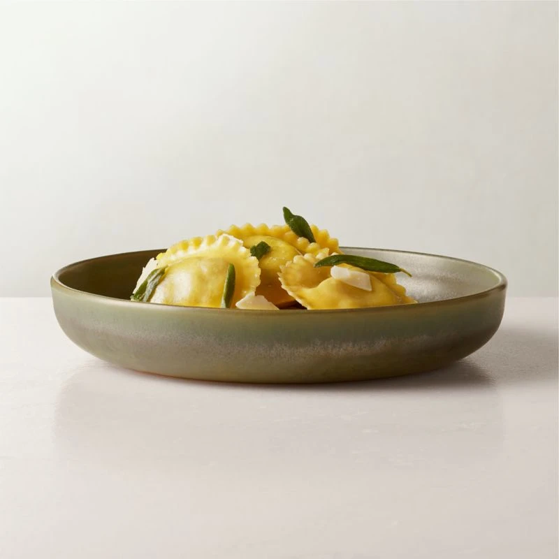 Drift Green Pasta Bowl With Reactive Glaze 4 Drift Green Pasta Bowl With Reactive Glaze - Image 2