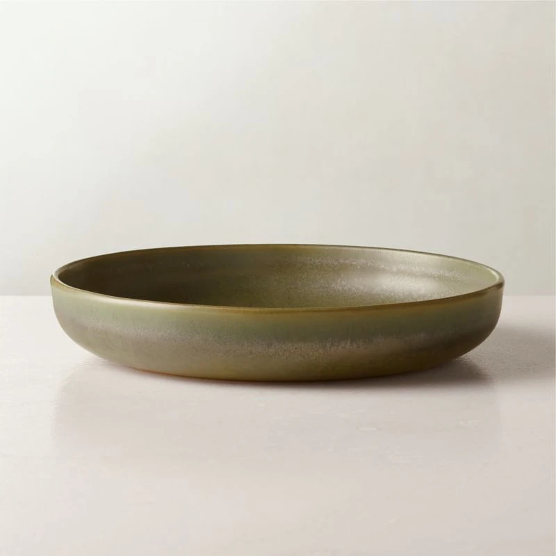 Drift Green Pasta Bowl With Reactive Glaze 3 Drift Green Pasta Bowl With Reactive Glaze