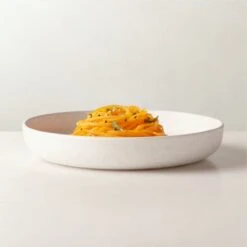 Drift White Pasta Bowl With Reactive Glaze -Home Furnishings Store DriftRctIvyPastaBowlROS22