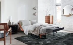 Oberlin 2-Drawer Faux Leather And Wood Nightstand 11 Oberlin 2-Drawer Faux Leather And Wood Nightstand -Home Furnishings Store DrommenAcaciaWoodQueenBedJL19