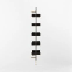 Effie Black Oak Wall Mount Bookshelf -Home Furnishings Store EffieEbonizedOakBookcaseSDSSF22