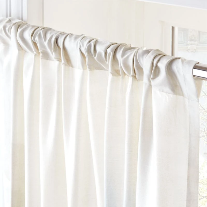 Elysium Neutral Dupioni Silk Curtain Panel 48"x84" 6 Elysium Neutral Dupioni Silk Curtain Panel 48"x84" - Image 4