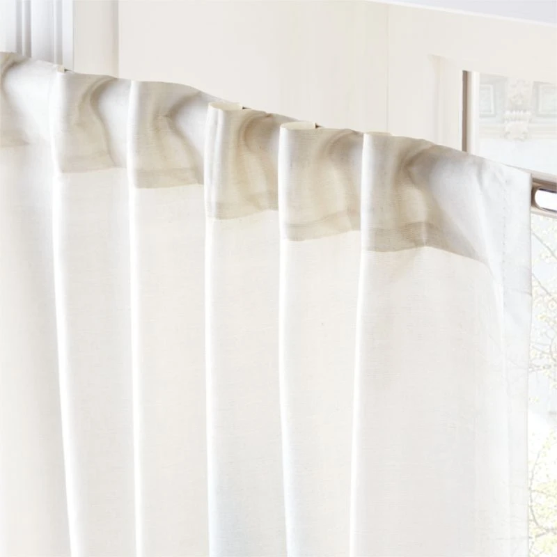 Elysium Neutral Dupioni Silk Curtain Panel 48"x84" 4 Elysium Neutral Dupioni Silk Curtain Panel 48"x84" - Image 2