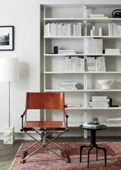 Stairway White Wall-Mounted Bookcase - 96" Height -Home Furnishings Store EmbassyDirectorsChairJN20