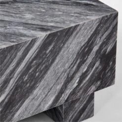 Enyo Square Grey Marble Side Table -Home Furnishings Store EnyoGryMblSideTableAVSSS23