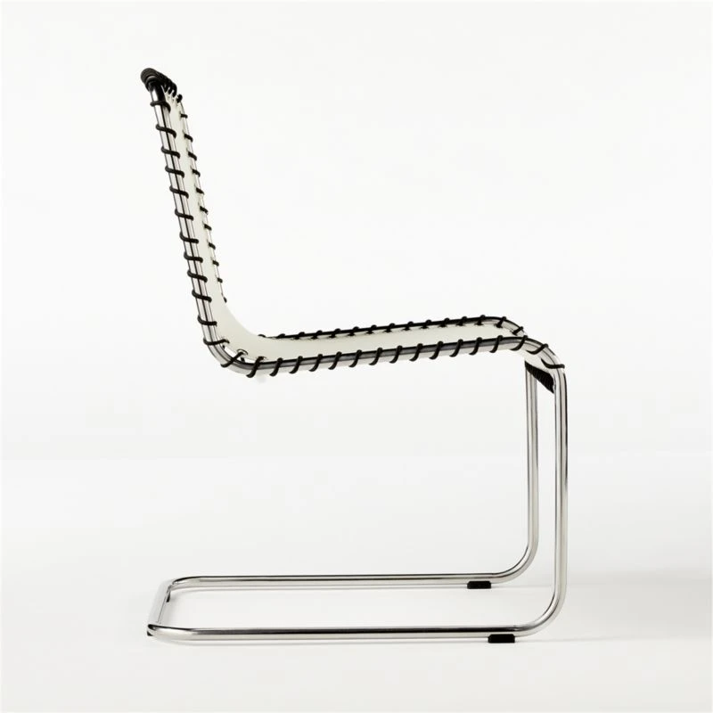 Enzo Natural Sunbrella ® Outdoor Armless Sling Chair Set Of 4 10 Enzo Natural Sunbrella ® Outdoor Armless Sling Chair Set Of 4 - Image 8