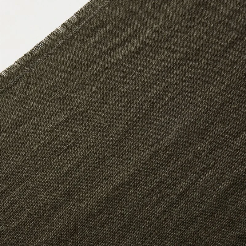 Eria Linen Moss Green Table Runner 14"x90" 5 Eria Linen Moss Green Table Runner 14"x90" - Image 3