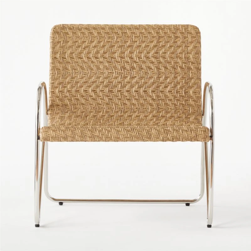 Estela Herringbone Outdoor Lounge Chair Cover 6 Estela Herringbone Outdoor Lounge Chair Cover - Image 4
