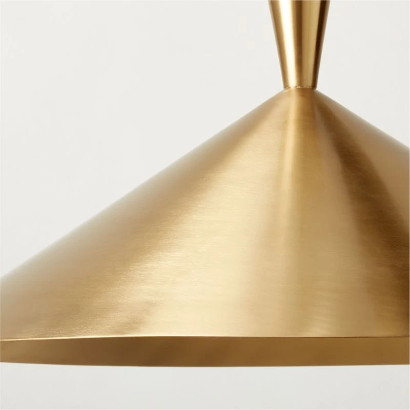 Exposior Polished Brass Pendant Light Model 018 16.75" 5 Exposior Polished Brass Pendant Light Model 018 16.75" - Image 3