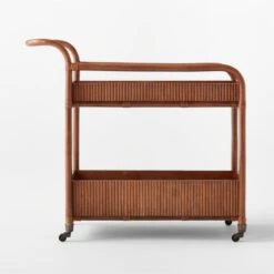 Feliz Rattan Bar Cart -Home Furnishings Store FelizRattanBarCartSOSSF21