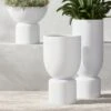 Flatform White Cement Indoor/Outdoor Planter Set Of 3