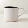 Fynn Black And White Coffee Mug With Reactive Glaze -Home Furnishings Store FlynnRctvMugSHS23