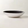 Fynn Black And White Pasta Bowl With Reactive Glaze -Home Furnishings Store FlynnRctvPastaBowlSHS23