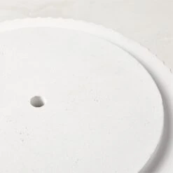 Fold White Cement Indoor Planter With Tray XL -Home Furnishings Store FoldWtXLCmntPlanterWTrayAV2SHF22