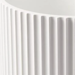 Fold White Cement Indoor Planter With Tray XL -Home Furnishings Store FoldWtXLCmntPlanterWTrayAVSHF22