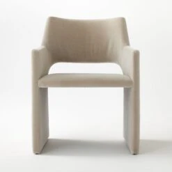 Foley Faux Mohair Grey Dining Armchair -Home Furnishings Store FoleyFxMhrGryDnngChairSOSSF20