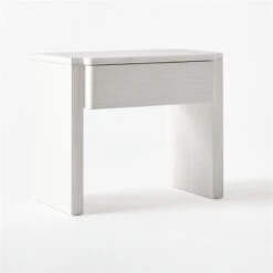 Fore Bleached Ash Wood Nightstand With Drawer -Home Furnishings Store ForeBlchdAshNightstand3QSSS21