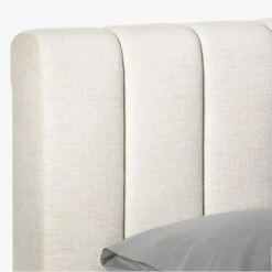 Forte Channeled White Queen Bed -Home Furnishings Store ForteWhiteBedQueenAVF19