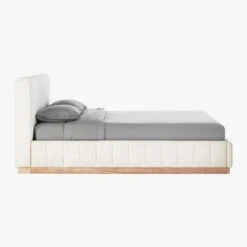 Forte Channeled White Queen Bed -Home Furnishings Store ForteWhiteBedQueenSDF19
