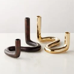 Freya Bronze Taper Candle Holder -Home Furnishings Store FreyaBrnzTprCndlHldrCllctnFHF23