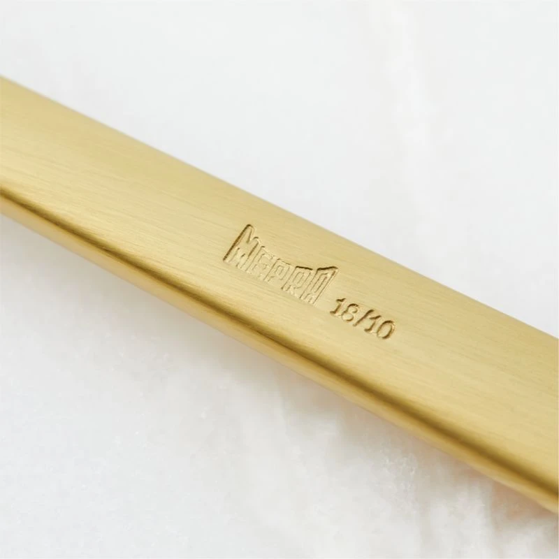 Galileo 5-Piece Brushed Gold Flatware Set 5 Galileo 5-Piece Brushed Gold Flatware Set - Image 3