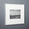 Gallery Brushed Silver Picture Frame With White Mat 11"x14" 1 Gallery Brushed Silver Picture Frame With White Mat 11"x14" -Home Furnishings Store Gallery11x14FrmeSlvrWhtMatSHS17