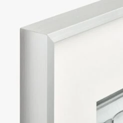 Gallery Brushed Silver Picture Frame With White Mat 8"x10" -Home Furnishings Store Gallery4X6FrmSlvrWhtMtAVF18