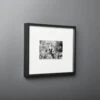 Gallery Soft Black Picture Frame With White Mat 4"x6" -Home Furnishings Store GalleryFrm4X6BlkWhtMtROF18