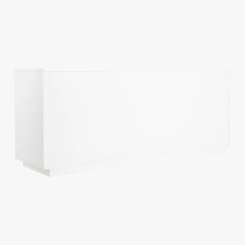 Gallery Low 4-Drawer White Dresser 9 Gallery Low 4-Drawer White Dresser - Image 7