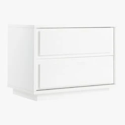 Gallery 2-Drawer High-Gloss White Nightstand -Home Furnishings Store GalleryNighstand3QS19