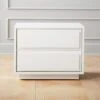 Gallery 2-Drawer High-Gloss White Nightstand -Home Furnishings Store GalleryNighstandSHS19 1x1