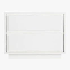 Gallery 2-Drawer High-Gloss White Nightstand -Home Furnishings Store GalleryNighstandSOS19