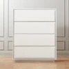 Gallery Tall 4-Drawer White Dresser